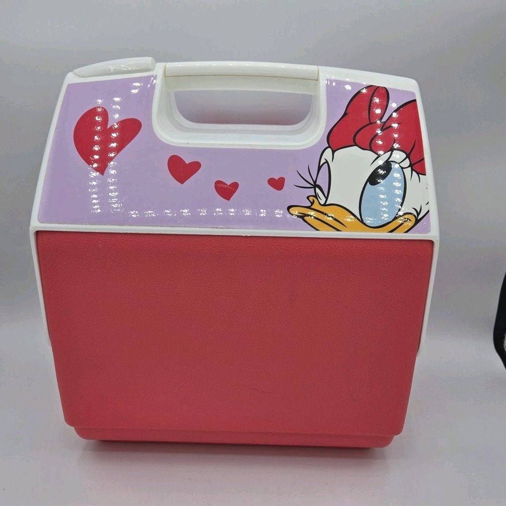 Disney Daisy Duck Cooler Igloo Playmate‎ Pal Pink White 7 Quarts Ice Chest Pink